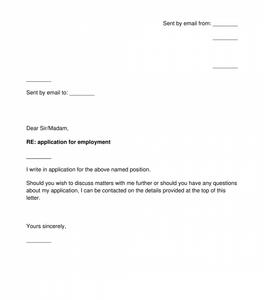 Cover Letter to a Prospective Employer