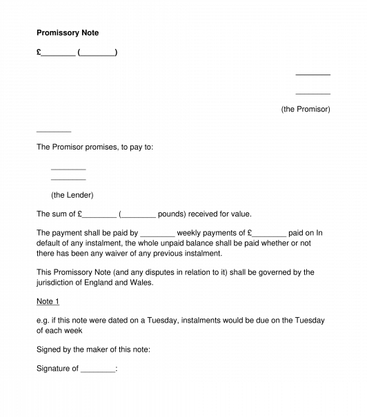 Promissory Note